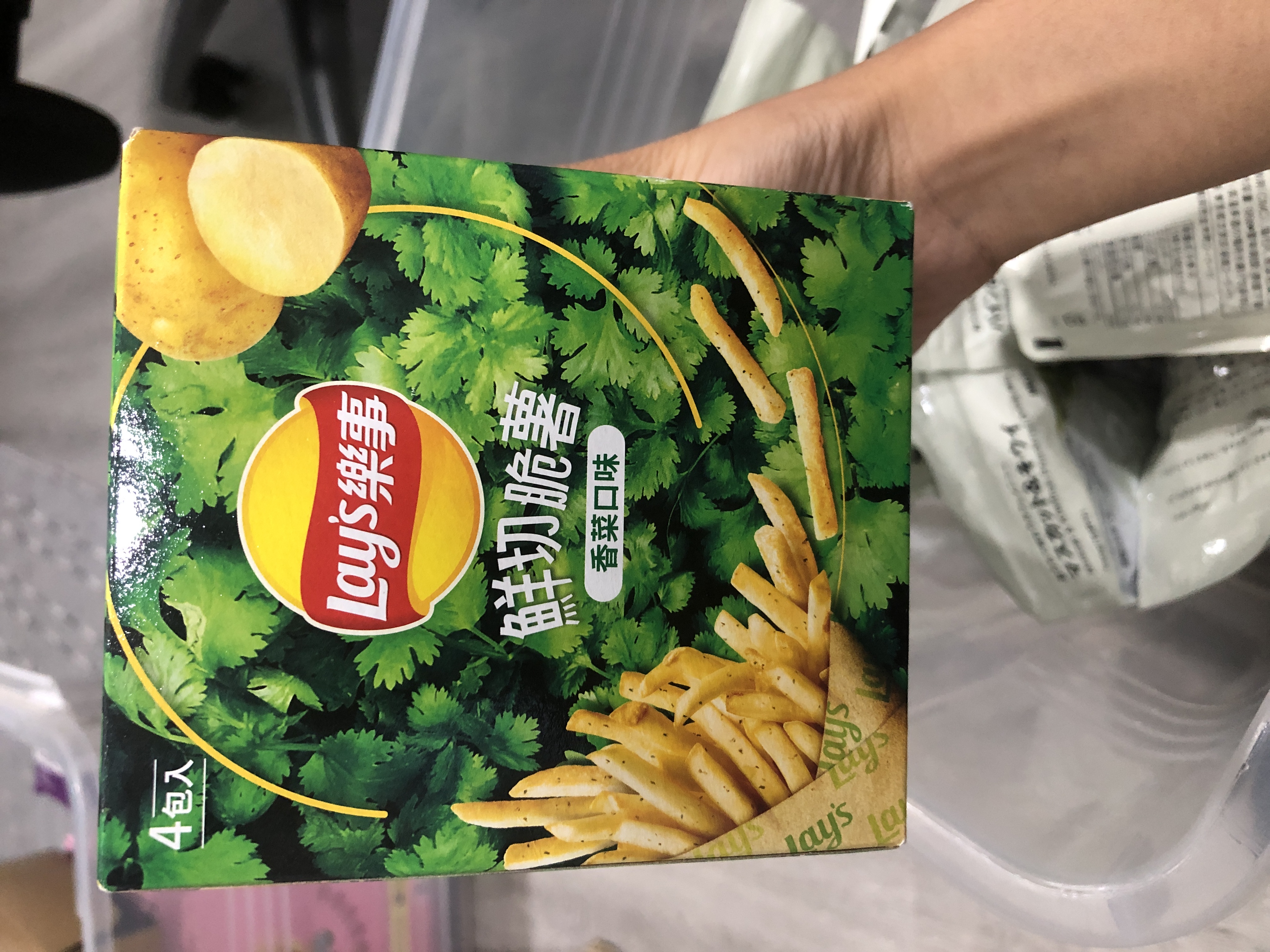 Lay's (樂事) 鮮切脆薯 - 香菜口味 มันฝรั่งแท่งทอดกรอบสุดฮิตจากไต้หวัน